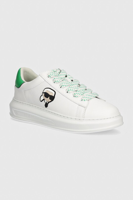 Karl Lagerfeld sneakersy skórzane KAPRI MENS Planet friendly biały KL52528.01F