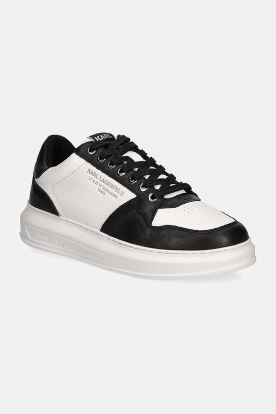 Karl Lagerfeld sneakers din piele KAPRI MENS mic de statură negru KL52537R.001