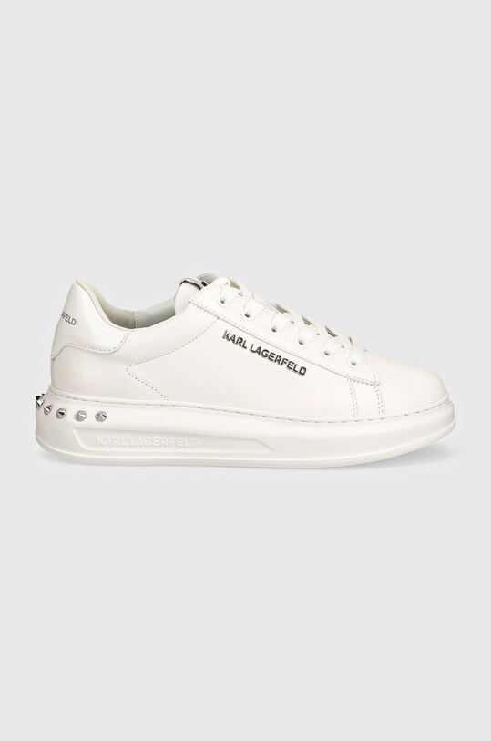 Δερμάτινα αθλητικά παπούτσια Karl Lagerfeld KAPRI MENS KL52574A.01W λευκό AW24