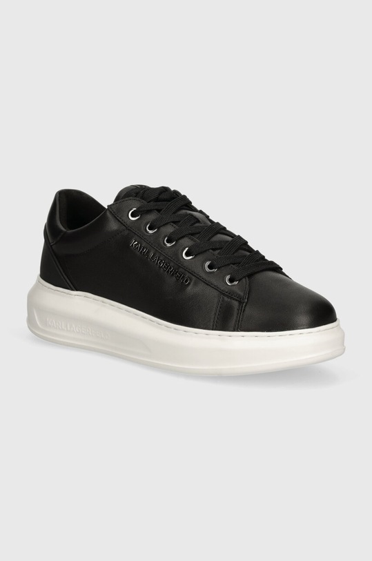 Kožené sneakers boty Karl Lagerfeld KAPRI MENS Planet friendly černá KL52575N.000