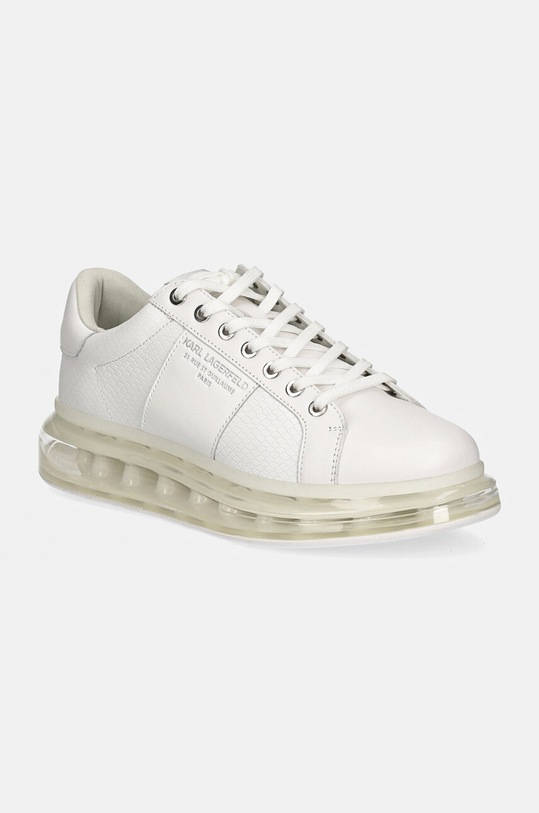 Kožené tenisky Karl Lagerfeld KAPRI KUSHION nízký bílá KL52626.01W