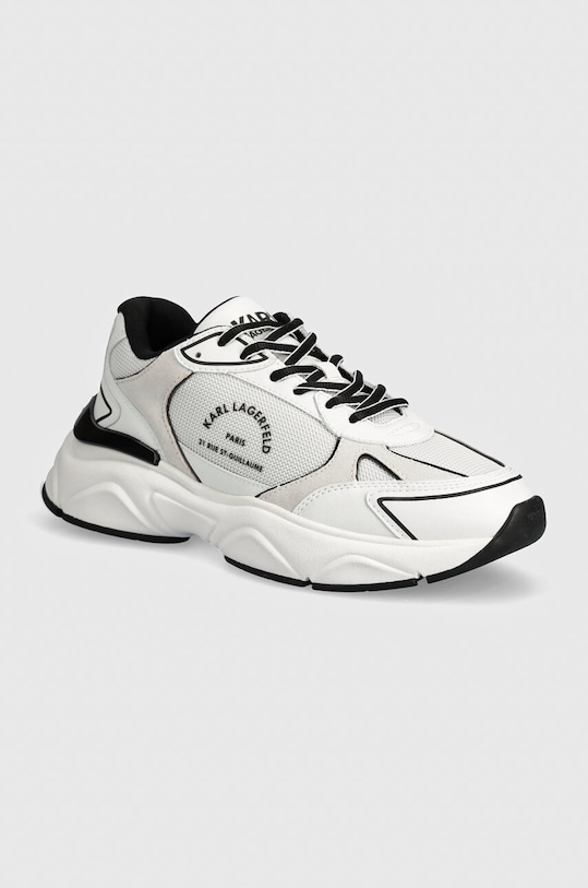Tenisky Karl Lagerfeld KOMET semišová kůže bílá KL56538.410
