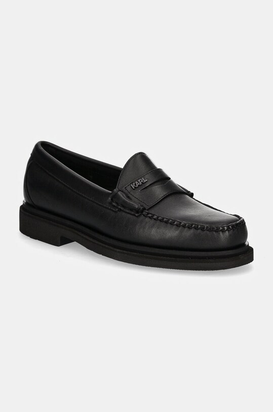Шкіряні мокасини Karl Lagerfeld STEP elegant чорний KL12530S.000