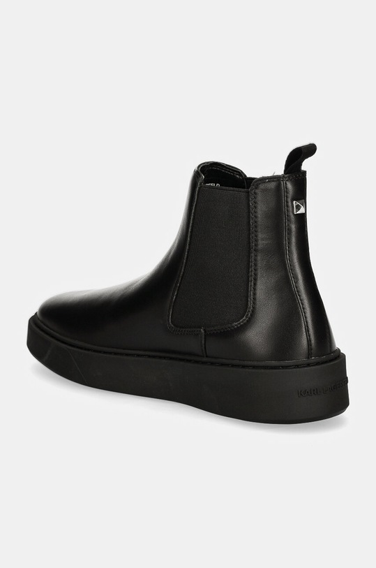 Boty Kožené kotníkové boty Karl Lagerfeld FLINT KL53340A.000 černá
