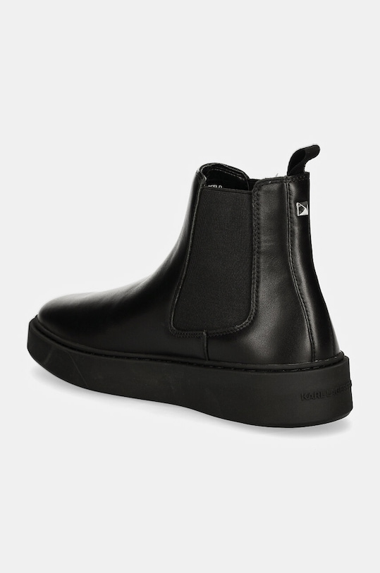 Încălțăminte Karl Lagerfeld ghete chelsea de piele FLINT KL53340A.000 negru