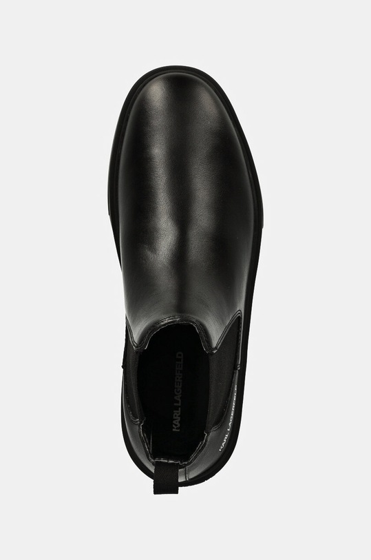 Kožené kotníkové boty Karl Lagerfeld FLINT černá KL53340A.000