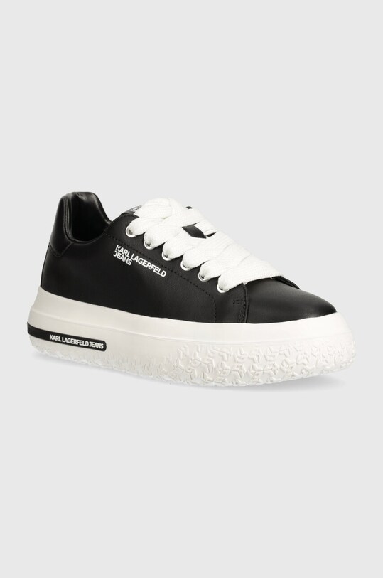 Karl Lagerfeld Jeans sneakers din piele KLJ KUP mic de statură negru KLJ54820.000