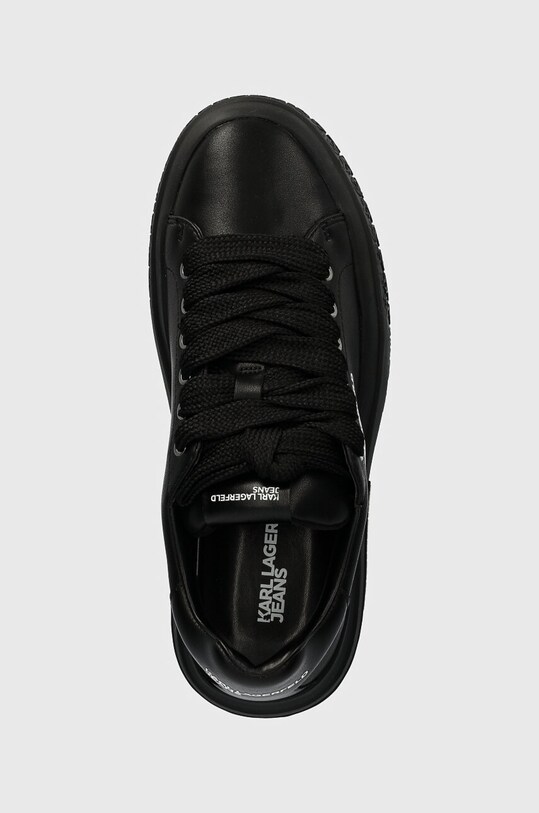 Karl Lagerfeld Jeans sneakersy skórzane KLJ KUP czarny KLJ54820.00X