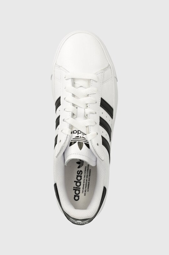 adidas Originals sneakers din piele Campus Vulc alb JI1918