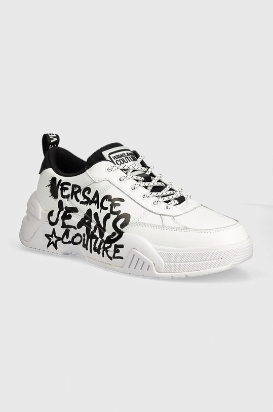 Kožené tenisky Versace Jeans Couture Stargaze nízký bílá 77YA3SF1.ZP328.003