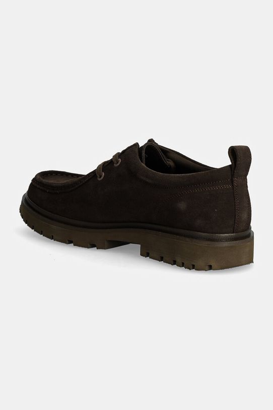 Obuwie Calvin Klein Jeans półbuty skórzane HYBRID APRON LACEUP SHOE ICO S YM0YM01183 brązowy