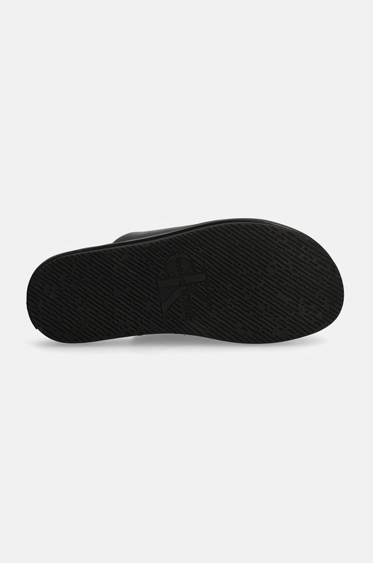 Calvin Klein Jeans klapki skórzane HOME CLOG LTH YM0YM01181 czarny