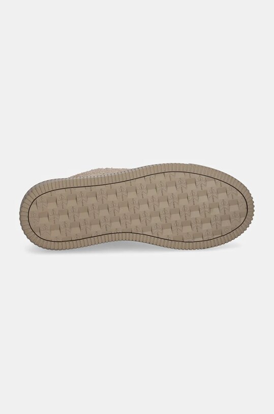 Замшеві кросівки Calvin Klein Jeans CHUNKY CUPSOLE LOW SUEDE YM0YM01121 бежевий