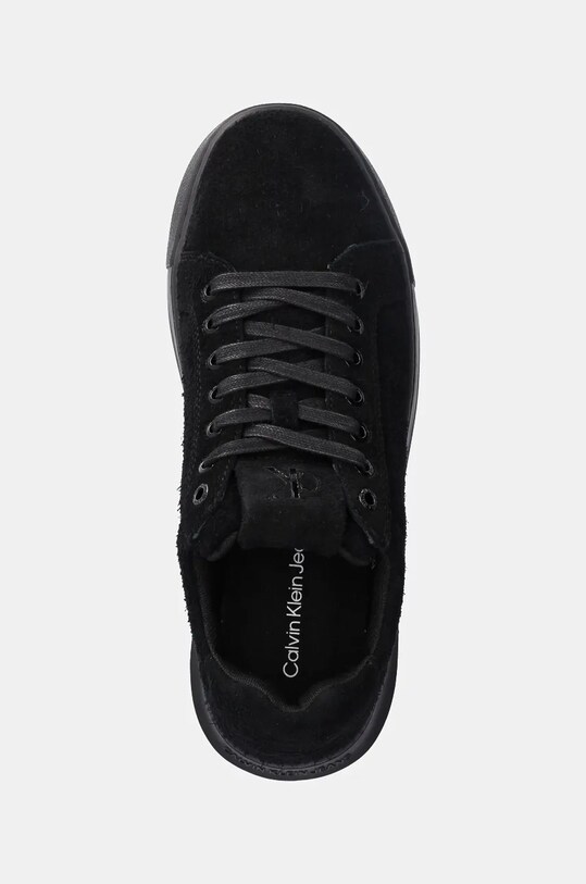 Semišové tenisky Calvin Klein Jeans CHUNKY CUPSOLE LOW SUEDE čierna YM0YM01121