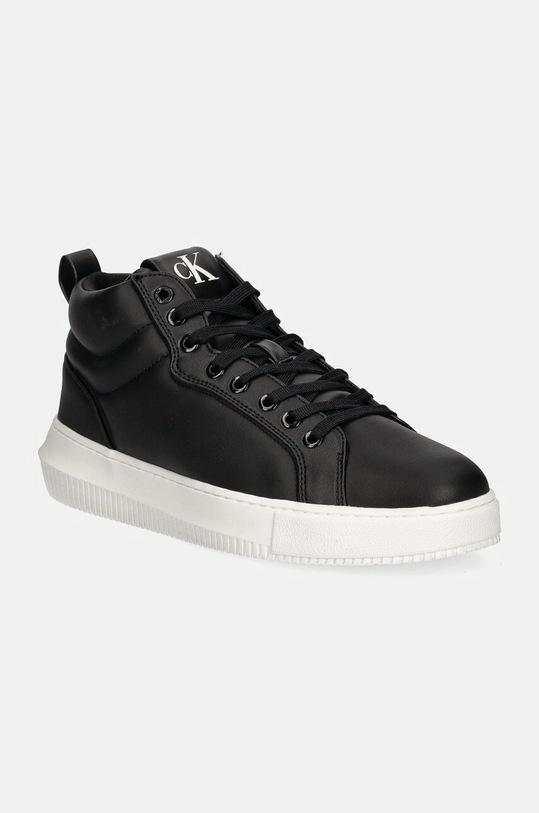 Calvin Klein Jeans sneakersy skórzane CHUNKY CUPSOLE CLEAN HIGH niska czarny YM0YM01120