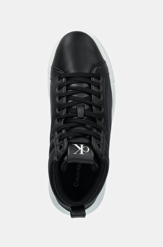 Calvin Klein Jeans sneakersy skórzane CHUNKY CUPSOLE CLEAN HIGH czarny YM0YM01120