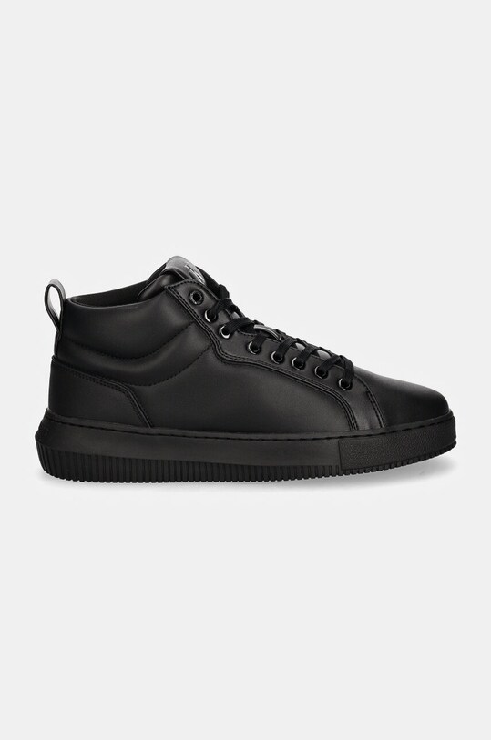 Кожаные кроссовки Calvin Klein Jeans CHUNKY CUPSOLE CLEAN HIGH YM0YM01120 чёрный AW24