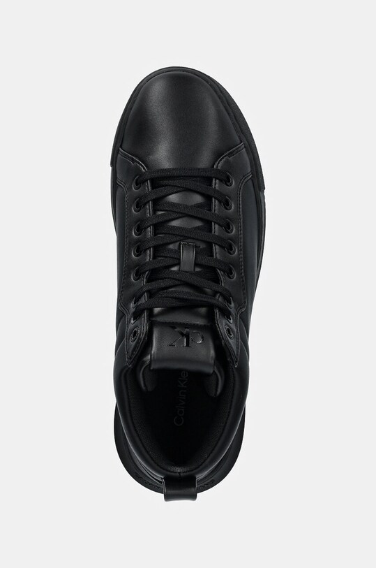 Кожаные кроссовки Calvin Klein Jeans CHUNKY CUPSOLE CLEAN HIGH чёрный YM0YM01120