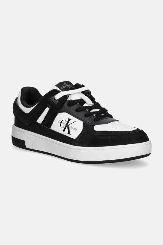 Superge Calvin Klein Jeans BASKET CUP LOW LACEUP AUTHENTIC Semiš črna YM0YM01110