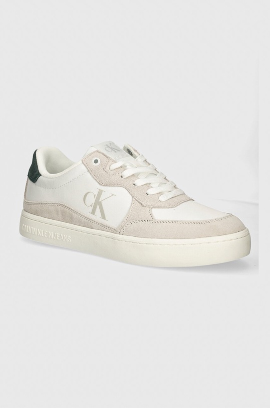 Кросівки Calvin Klein Jeans CLASSIC CUPSOLE ICONIC NYLON замша білий YM0YM01100