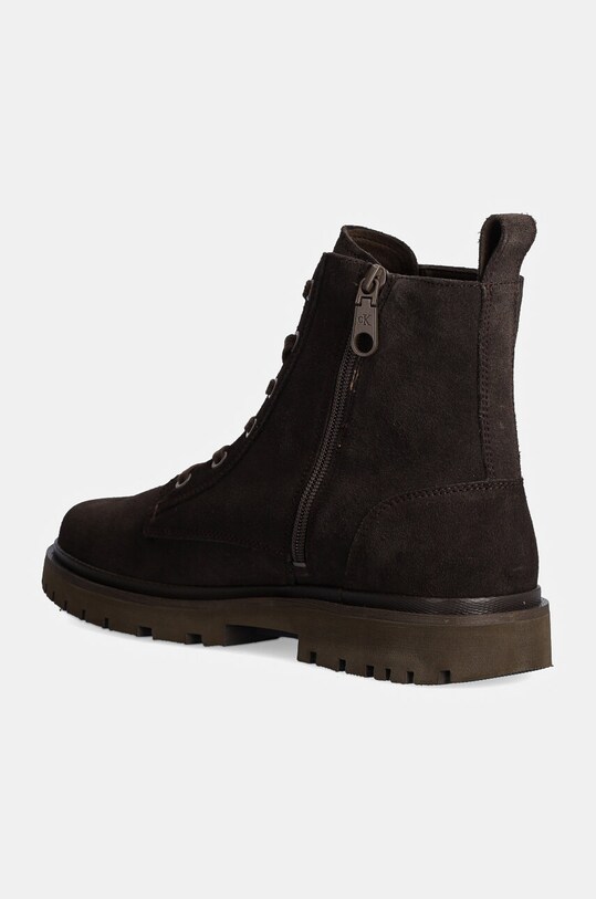 Обувь Кожаные ботинки Calvin Klein Jeans EVA BOOT MID LACEUP ICONIC DRESS YM0YM01070 коричневый