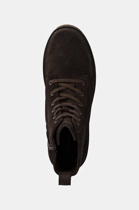 Кожаные ботинки Calvin Klein Jeans EVA BOOT MID LACEUP ICONIC DRESS коричневый YM0YM01070