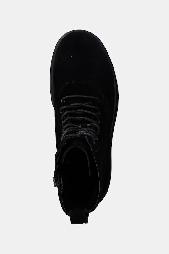 Μπότες πεζοπορίας από σουέτ Calvin Klein Jeans LUGGED LACE ZIP BOOT OXF HR SU μαύρο YM0YM01068