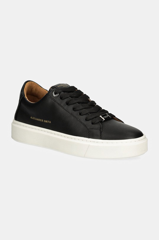 Alexander Smith sneakersy skórzane London imitacja skóry licowej czarny ALBALDM9012BLK