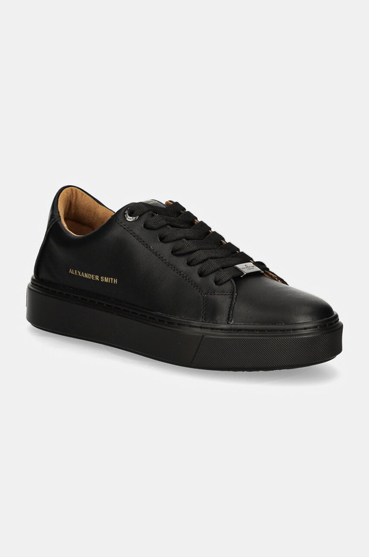 Sneakers boty Alexander Smith London imitace kůže černá ALBALDM9145TBK