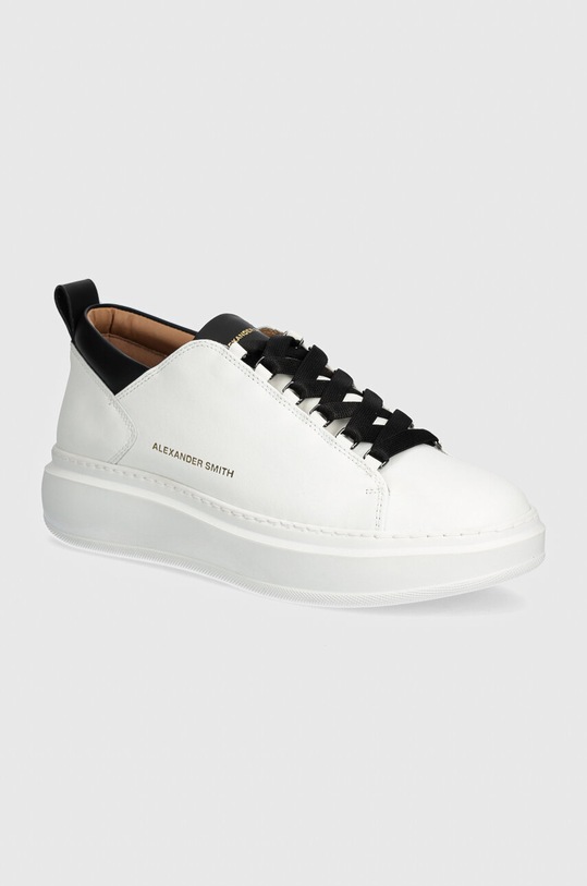 Alexander Smith sneakers din piele Wembley mic de statură alb ASBAWYM2261WBK