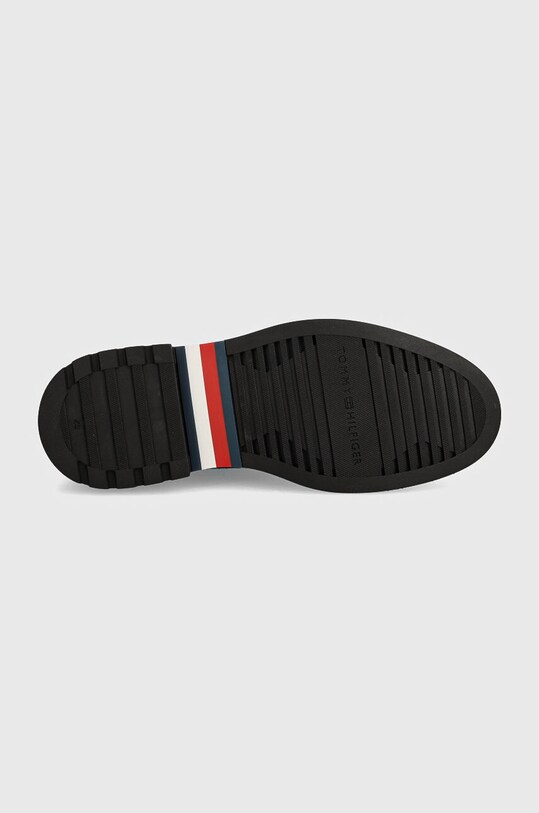 Tommy Hilfiger botine din piele intoarsa HILFIGER COMFORT LWT SUEDE CHEL FM0FM05104 bleumarin