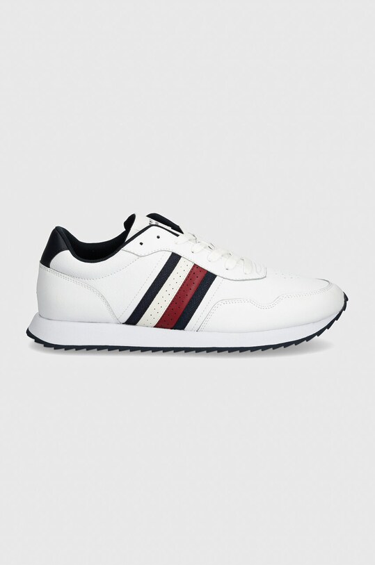 Tommy Hilfiger bőr sportcipő RUNNER EVO LTH MIX ESS FM0FM05121 fehér AW24