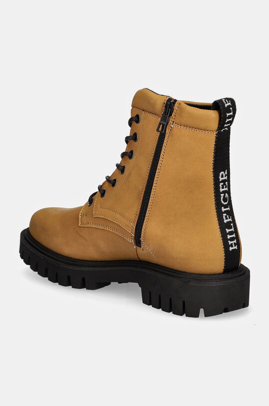Obuwie Tommy Hilfiger buty skórzane CASUAL HILFIGER CHUNK Z NBK BOOT FM0FM05149 brązowy