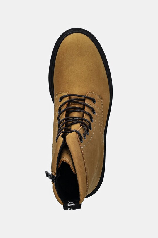 Шкіряні черевики Tommy Hilfiger CASUAL HILFIGER CHUNK Z NBK BOOT коричневий FM0FM05149