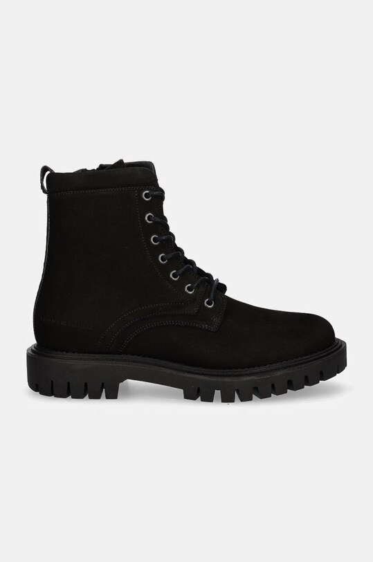 Кожаные ботинки Tommy Hilfiger CASUAL HILFIGER CHUNK Z NBK BOOT FM0FM05149 чёрный NC24
