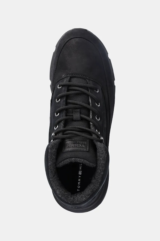 Tommy Hilfiger buty wysokie HILFIGER WARM NUBUCK HYBRID B czarny FM0FM05189