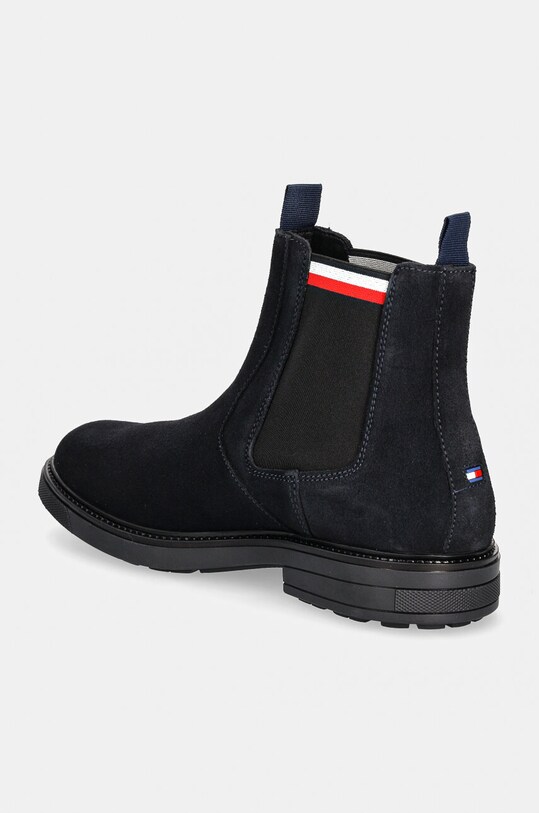 Obuwie Tommy Hilfiger sztyblety zamszowe HILIFGER OUTDOOR SUEDE CHELSEA FM0FM05191 granatowy