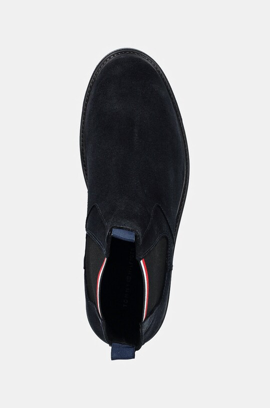 Tommy Hilfiger sztyblety zamszowe HILIFGER OUTDOOR SUEDE CHELSEA granatowy FM0FM05191