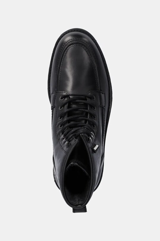 Шкіряні черевики Tommy Hilfiger TH AMERICAN PREM CHECK LTH BOOT чорний FM0FM05194