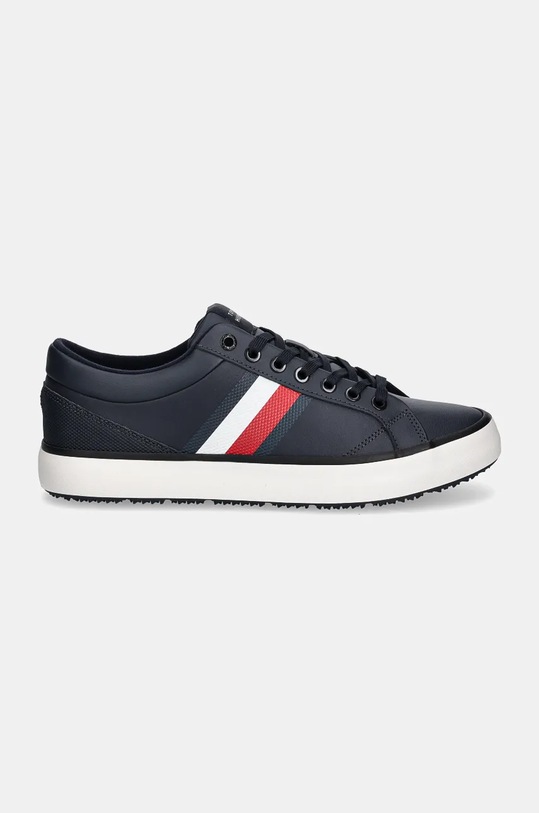 Tommy Hilfiger sneakersy skórzane TH HI VULC CORE CLEAT STRIPES FM0FM05199 granatowy NC24