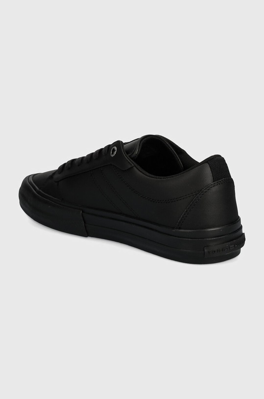 Obuwie Tommy Hilfiger sneakersy skórzane TH HI VULC STREET RWB LTH LOW FM0FM05201 czarny