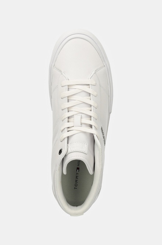 Sneakers boty Tommy Hilfiger TH HI VULC STREET RWB LTH bílá FM0FM05202