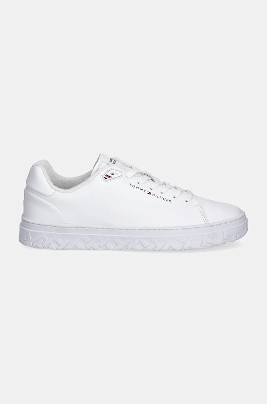Tommy Hilfiger sneakersy skórzane COURT THICK CUPSOLE LEATHER FM0FM05208 biały NC24
