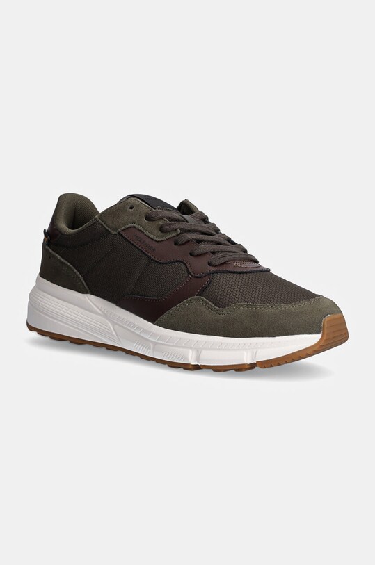 Tommy Hilfiger sneakersy FASTON CORDURA MIX skóra zamszowa zielony FM0FM05218