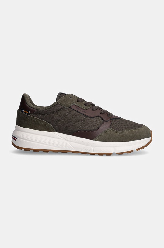Sneakers boty Tommy Hilfiger FASTON CORDURA MIX FM0FM05218 zelená NC24