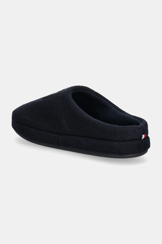 Obuwie Tommy Hilfiger kapcie FLAG WARM FELT HOUSE SHOE FM0FM05227 granatowy