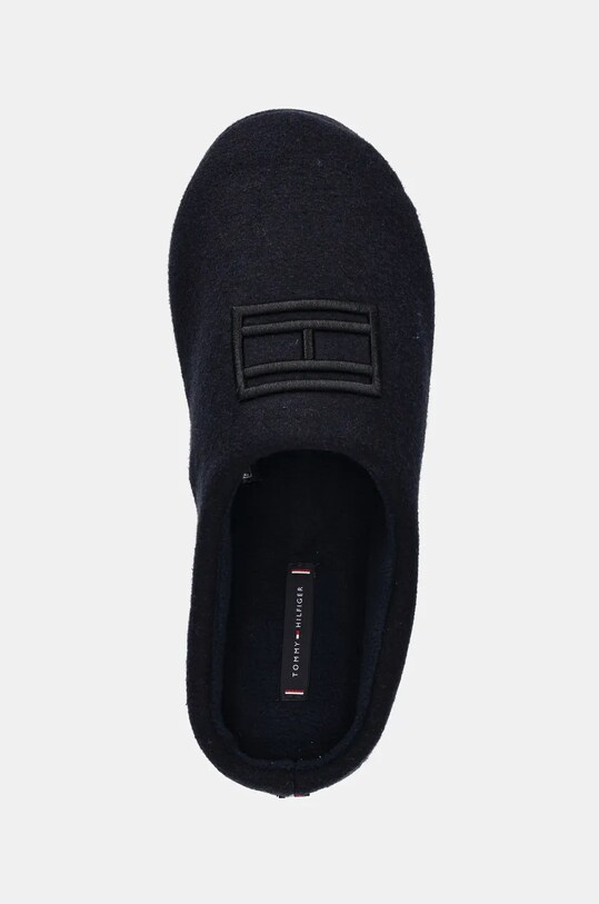 Tommy Hilfiger kapcie FLAG WARM FELT HOUSE SHOE granatowy FM0FM05227