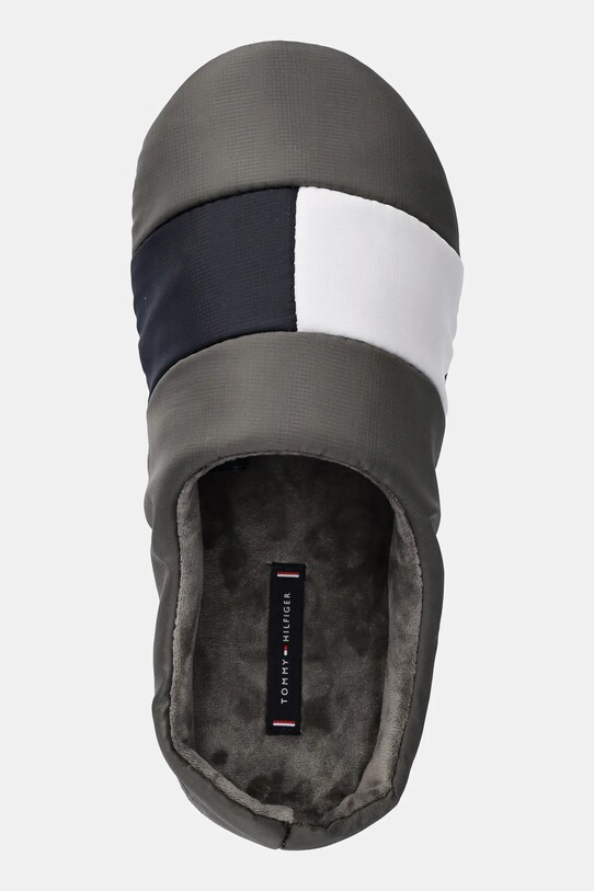 Тапки Tommy Hilfiger HILFIGER NYLON FLAG HOUSE SHOE серый FM0FM05228