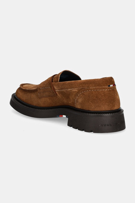 Obuv Semišové mokasíny Tommy Hilfiger HILFIGER COMFORT LWT SDE LOAFER FM0FM05263 hnedá