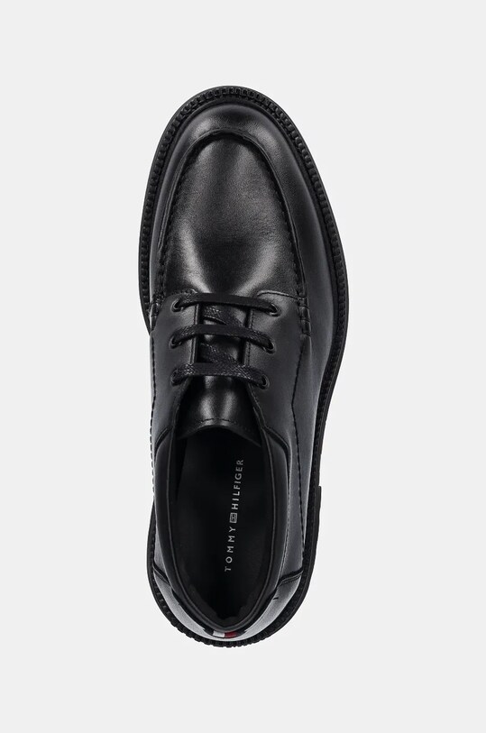Шкіряні туфлі Tommy Hilfiger HILFIGER COMFORT LWT LTH M TOE B чорний FM0FM05264